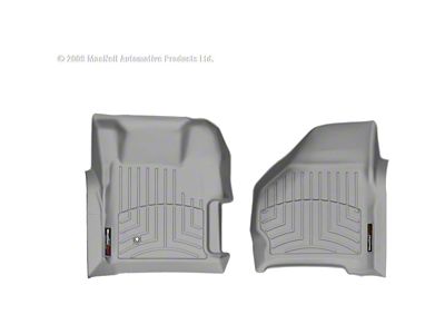 Weathertech DigitalFit Front Floor Liners; Gray (99-07 F-250 Super Duty w/ Floor Mounted Shifter)