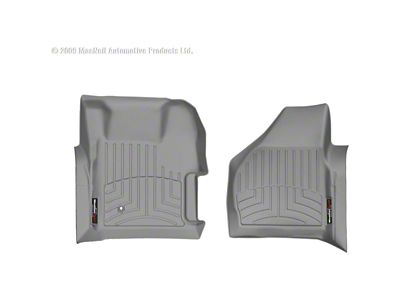 Weathertech DigitalFit Front Floor Liners; Gray (08-10 F-250 Super Duty w/ Floor Mounted Shifter)