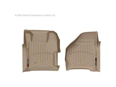 Weathertech DigitalFit Front Floor Liners; Tan (99-07 F-250 Super Duty w/ Floor Mounted Shifter)