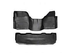 Weathertech DigitalFit Front Over the Hump Floor Liner; Gray (08-10 F-250 Super Duty w/o Floor Mounted Shifter)