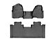 Weathertech DigitalFit Front Over the Hump and Rear Floor Liners; Black (17-22 F-250 Super Duty SuperCab w/ Front Bench Seat)
