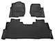 Weathertech DigitalFit Front and Rear Floor Liners; Black (17-22 F-250 Super Duty SuperCrew w/ Front Bucket Seats & Rear Underseat Storage)