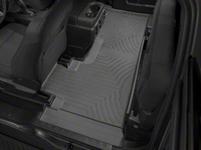 Weathertech DigitalFit Rear Floor Liner; Black (23-24 F-250 Super Duty SuperCab w/ Front Bucket Seats)