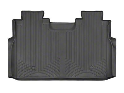 Weathertech DigitalFit Rear Floor Liner for Vinyl Floors; Black (17-25 F-250 Super Duty SuperCrew w/ Front Bucket Seats & w/o Rear Underseat Storage)