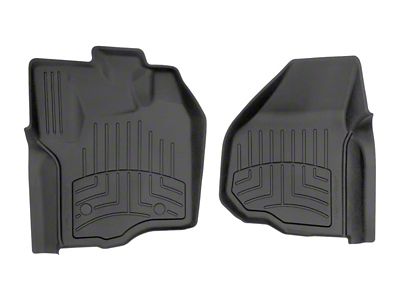 Weathertech Front Floor Liner HP; Black (17-26 F-250 Super Duty Regular Cab w/ Vinyl Floor)