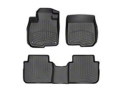 Weathertech Front and Rear Floor Liner HP; Black (17-25 F-250 Super Duty SuperCrew w/ Front Bench Seat & w/o Rear Underseat Storage)