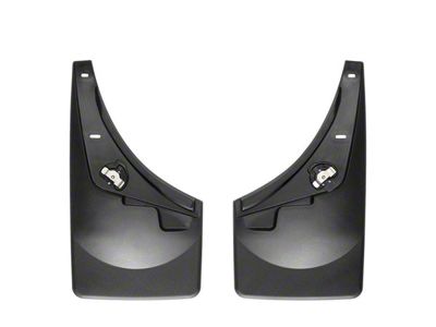 Weathertech No-Drill Mud Flaps; Front; Black (08-10 F-250 Super Duty w/o OE Fender Flares)