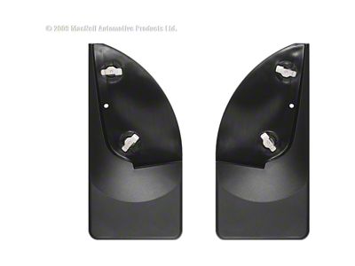 Weathertech No-Drill Mud Flaps; Rear; Black (99-10 F-250 Super Duty SRW w/o OE Fender Flares)