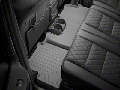 Weathertech Rear Floor Liner HP; Gray (17-24 F-250 Super Duty SuperCrew w/ Front Bench Seat & Rear Underseat Storage)