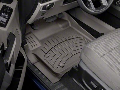 Weathertech Front Floor Liner HP; Cocoa (17-24 F-350 Super Duty SuperCab, SuperCrew)