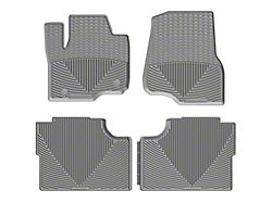 Weathertech All-Weather Front and Rear Rubber Floor Mats; Gray (17-26 F-350 Super Duty SuperCrew)