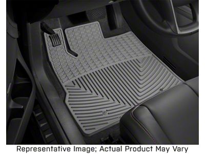 Weathertech All-Weather Front Rubber Floor Mats; Gray (17-24 F-350 Super Duty SuperCab, SuperCrew)