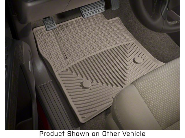 Weathertech All-Weather Front Rubber Floor Mats; Tan (17-24 F-350 Super Duty Regular Cab)