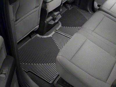Weathertech All-Weather Rear Rubber Floor Mats; Black (17-25 F-350 Super Duty SuperCrew)