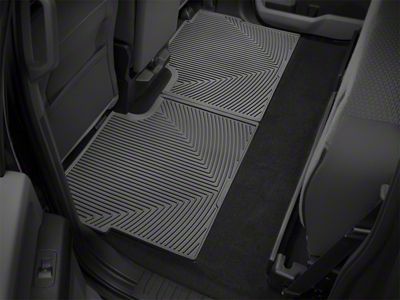 Weathertech All-Weather Rear Rubber Floor Mats; Black (17-25 F-350 Super Duty SuperCrew)