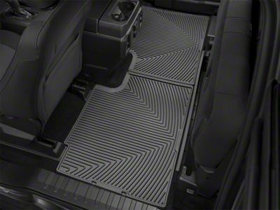 Weathertech All-Weather Rear Rubber Floor Mats; Black (17-25 F-350 Super Duty SuperCab)