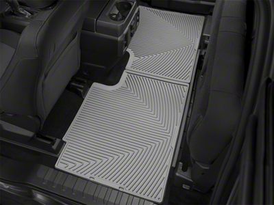 Weathertech All-Weather Rear Rubber Floor Mats; Gray (17-25 F-350 Super Duty SuperCab)