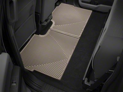 Weathertech All-Weather Rear Rubber Floor Mats; Tan (17-25 F-350 Super Duty SuperCrew)