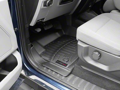 Weathertech DigitalFit Front Floor Liners for Vinyl Floors; Black (17-25 F-350 Super Duty Regular Cab)