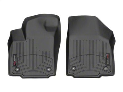 Weathertech DigitalFit Front Floor Liners for Vinyl Floors; Black (11-16 F-350 Super Duty SuperCab, SuperCrew w/ Floor Shifter)