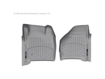 Weathertech DigitalFit Front Floor Liners; Gray (99-07 F-350 Super Duty w/o Floor Mounted Shifter)