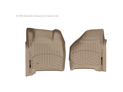 Weathertech DigitalFit Front Floor Liners; Tan (99-07 F-350 Super Duty w/o Floor Mounted Shifter)
