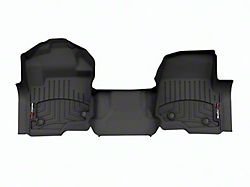 Weathertech DigitalFit Front Over the Hump Floor Liner; Black (23-26 F-350 SuperCab, SuperCrew w/ Bench Seat)