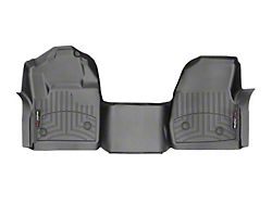 Weathertech DigitalFit Front Over the Hump Floor Liner for Vinyl Floors; Black (17-22 F-350 Super Duty Regular Cab)