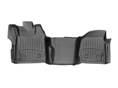 Weathertech DigitalFit Front Over the Hump Floor Liner for Vinyl Floors; Black (13-16 F-350 Super Duty Regular Cab)