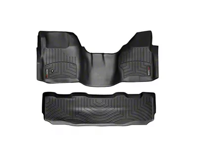 Weathertech DigitalFit Front Over the Hump Floor Liner; Gray (08-10 F-350 Super Duty w/o Floor Mounted Shifter)