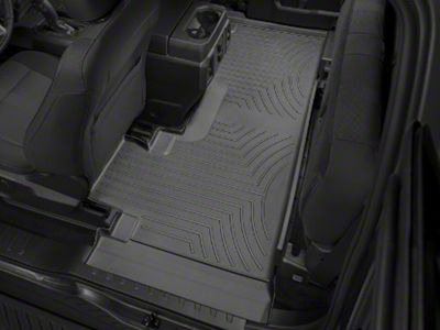 Weathertech DigitalFit Rear Floor Liner; Black (23-25 F-350 Super Duty SuperCab w/ Front Bucket Seats)