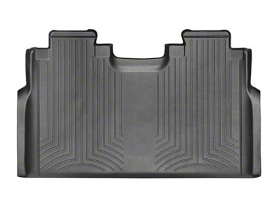 Weathertech DigitalFit Rear Floor Liner; Black (17-24 F-350 Super Duty SuperCrew w/ Front Bench Seat & w/o Rear Underseat Storage)