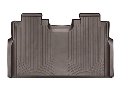 Weathertech DigitalFit Rear Floor Liner; Cocoa (17-24 F-350 Super Duty SuperCrew w/ Front Bench Seat & w/o Rear Underseat Storage)