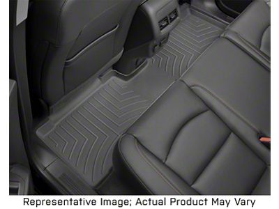 Weathertech DigitalFit Rear Floor Liner for Vinyl Floors; Black (17-24 F-350 Super Duty SuperCrew)