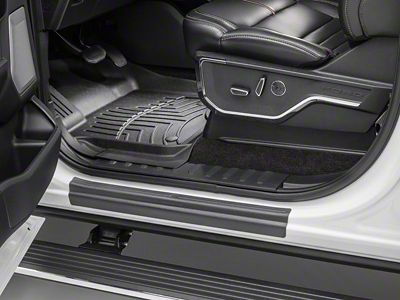 Weathertech Door SillProtector; Black (23-26 F-350 Super Duty SuperCab)
