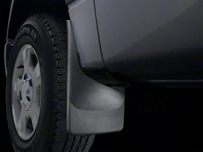 Weathertech No-Drill Mud Flaps; Front; Black (17-25 F-350 Super Duty)