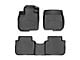 Weathertech Front and Rear Floor Liner HP; Black (17-24 F-350 Super Duty SuperCrew w/ Front Bench Seat & w/o Rear Underseat Storage)
