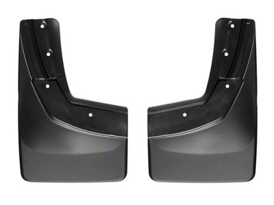 Weathertech No-Drill Mud Flaps; Front and Rear; Black (08-10 F-350 Super Duty SRW w/ OE Fender Flares)
