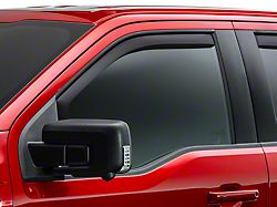Weathertech Side Window Deflectors; Front; Matte Black (99-16 F-350 Super Duty)