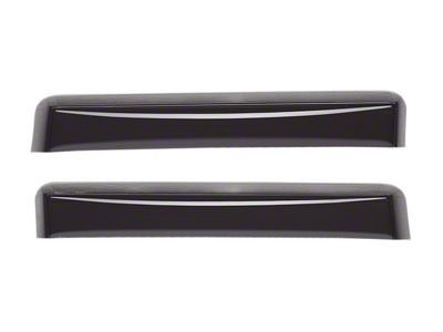 Weathertech Side Window Deflectors; Rear; Dark Smoke (17-25 F-350 Super Duty SuperCrew)