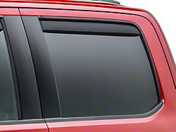 Weathertech Side Window Deflectors; Rear; Matte Black (99-16 F-350 Super Duty SuperCrew)