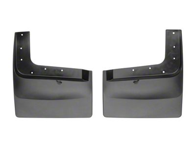 Weathertech No-Drill Mud Flaps; Rear; Black (17-20 F-350 Super Duty DRW)