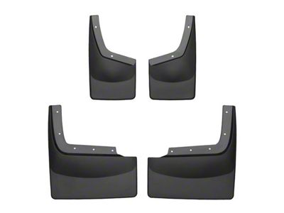 Weathertech No-Drill Mud Flaps; Front and Rear; Black (11-16 F-350 Super Duty DRW w/o OE Fender Flares)