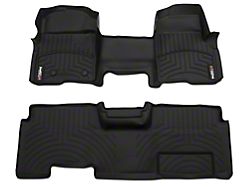 Weathertech DigitalFit Front Over the Hump and Rear Floor Liners; Black (09-14 F-150 SuperCab, SuperCrew)