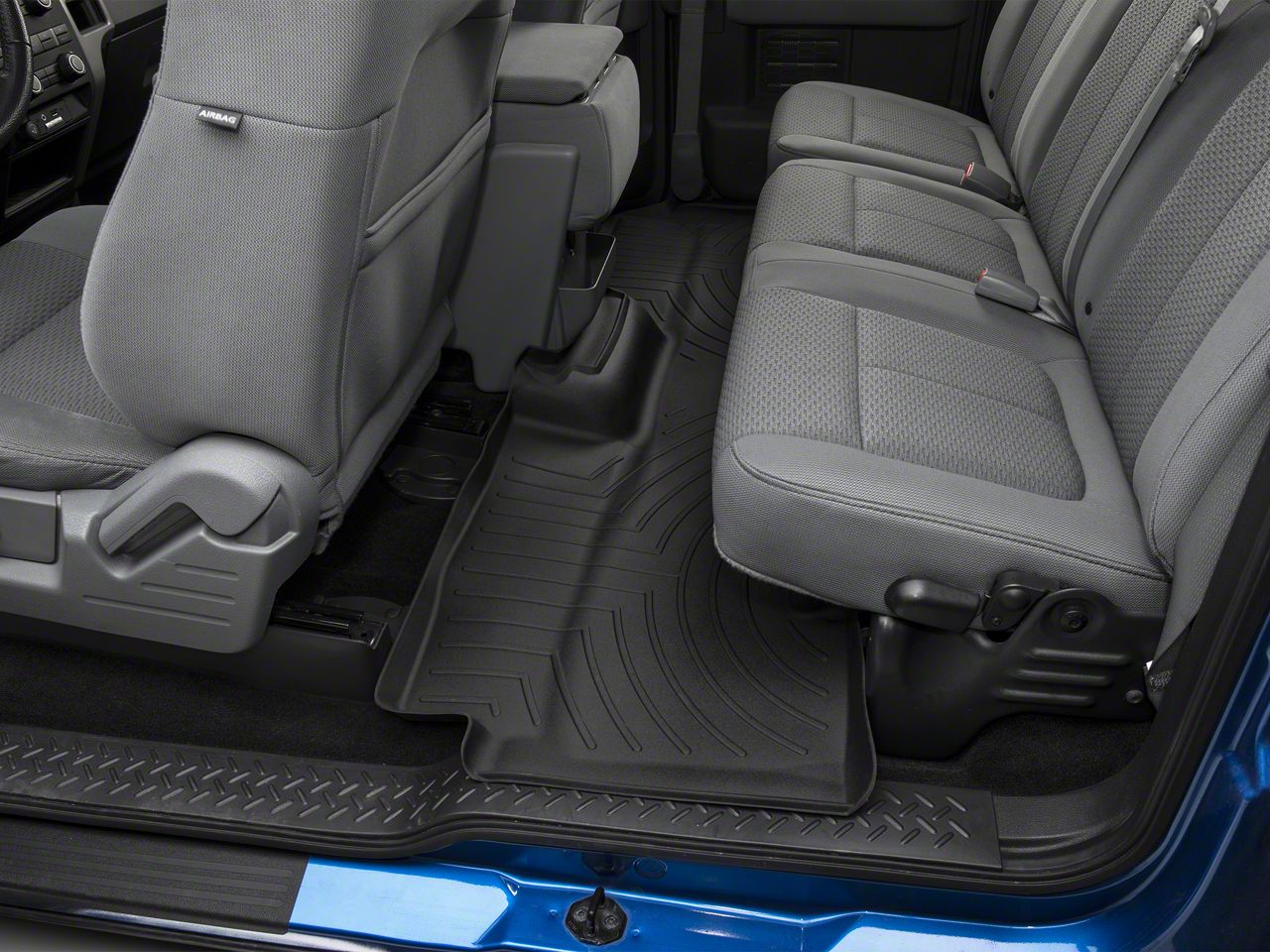 Weathertech F150 DigitalFit Front Over the Hump and Rear Floor Liners