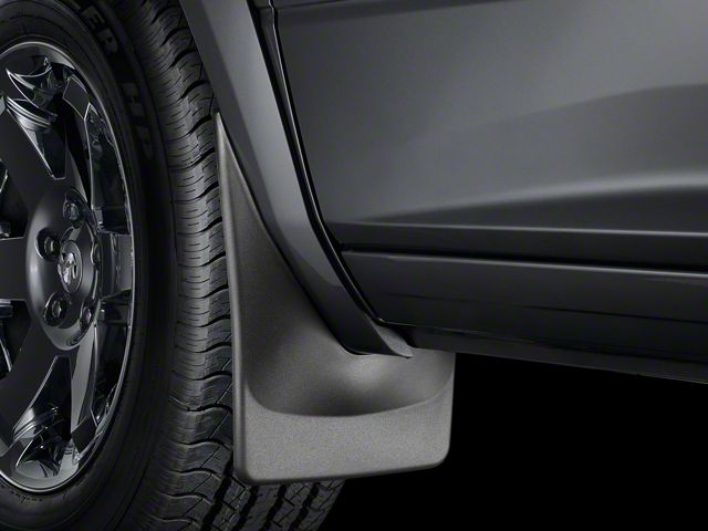 Weathertech No-Drill Mud Flaps; Front; Black (19-24 RAM 1500 w/ OE Flares; Excluding Classic Models)