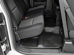Weathertech DigitalFit Front and Rear Floor Liners; Black (07-13 Silverado 1500 Crew Cab, Excluding Hybrid)