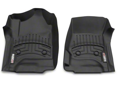 Weathertech DigitalFit Front and Rear Floor Liners; Black (14-18 Silverado 1500 Double Cab, Crew Cab)