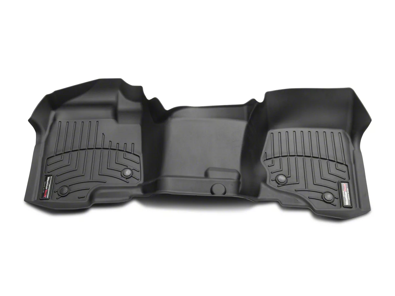 Weathertech Silverado DigitalFit Front & Rear Floor Liners Over the Hump Black S101404 (07