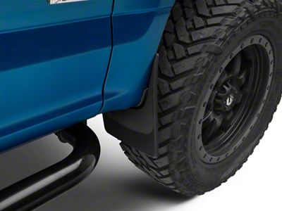 Weathertech No-Drill Mud Flaps; Front and Rear; Black (15-20 F-150, Excluding Raptor)